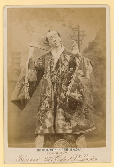 George Grossmith als Ko-Ko in The Mikado door English Photographer